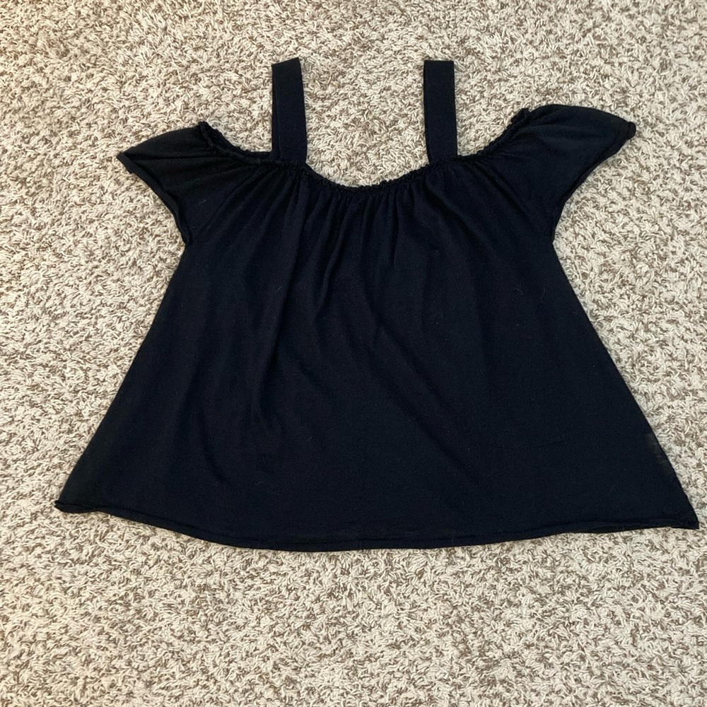 Free People Black Off-Shoulder Women's Top